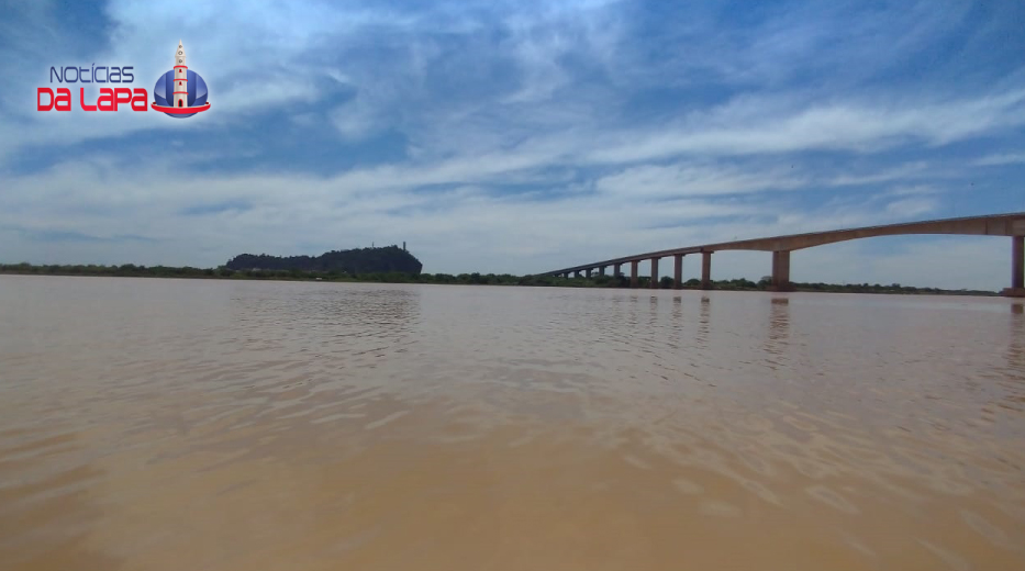 Rio São Francisco em 04 de Janeiro de 2019 em Bom Jesus da Lapa (Foto: José Hélio/Notícias da Lapa)