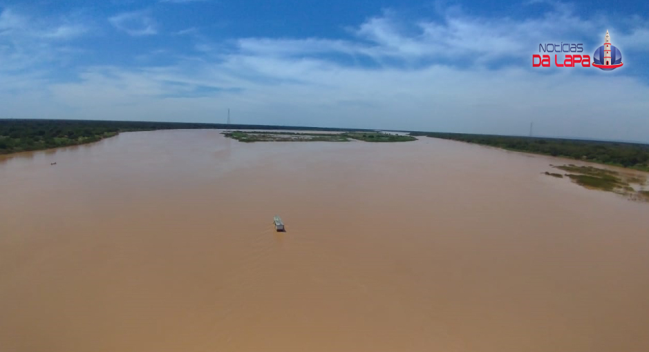 Rio Sao Francisco em 04 de Janeiro de 2019 em Bom Jesus da Lapa (Foto: José Hélio/Notícias da Lapa)