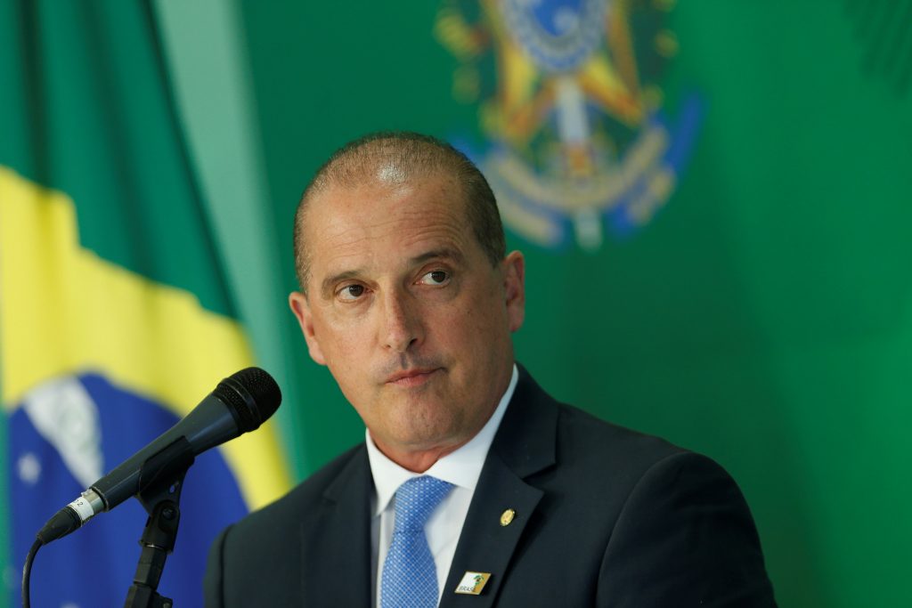 Brazil's Chief of Staff Minister Onyx Lorenzoni attends a news conference in Brasilia, Brazil January 3, 2019. REUTERS/Adriano Machado