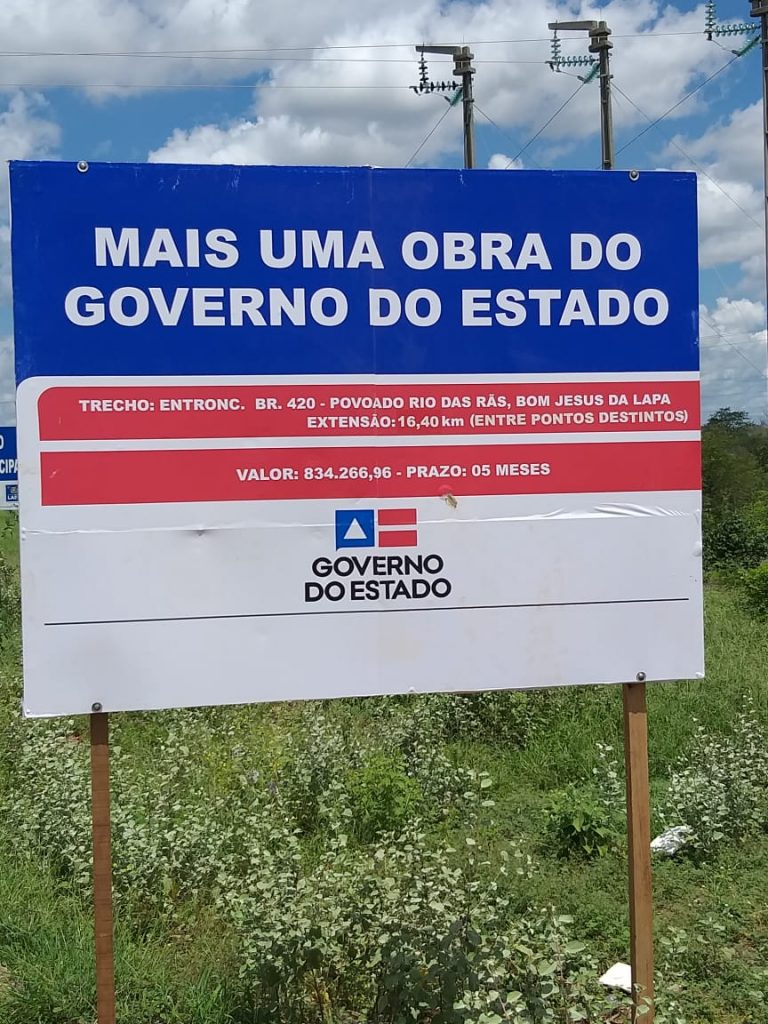 BA 160 - Placa da Obra