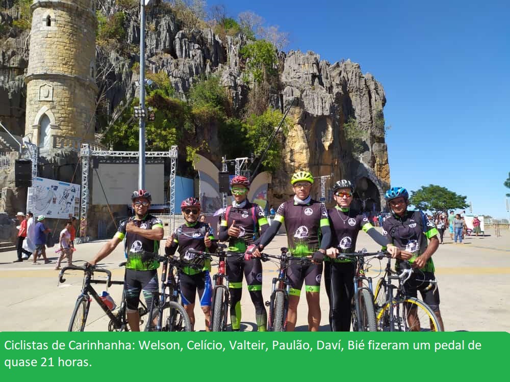 06 ciclistas do Grupo Amigos da Bike de Carinhanha estiveram em Bom Jesus da Lapa