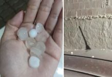 Chuva de granizo surpreende moradores de Xique-Xique