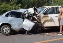 Colisão frontal na BR-349 deixa jovem morto em Santa Maria da Vitória