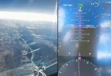 Piloto registra o Rio São Francisco a 37 mil pés sobre Bom Jesus da Lapa