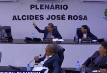 Sessão na Câmara de Santana é suspensa após bate-boca e tentativa de expulsão de vereador