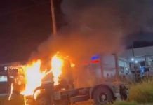 Após briga com patrão, motorista incendeia caminhão na BR-020 e é preso no Oeste da Bahia