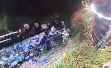 Caminhoneiro morre após caminhão despencar em ribanceira na BA-463, no oeste da Bahia