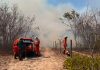 Incêndio de grandes proporções atinge zona rural de Carinhanha e mobiliza bombeiros