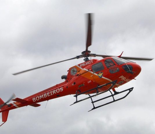 Helicóptero do Corpo de Bombeiros reforça segurança da Romaria do Bom Jesus da Lapa