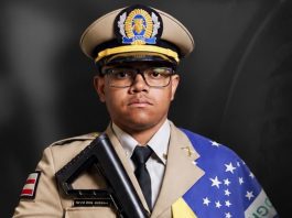 Tristeza: jovem PM de Bom Jesus da Lapa morre em acidente com ônibus na BR-122